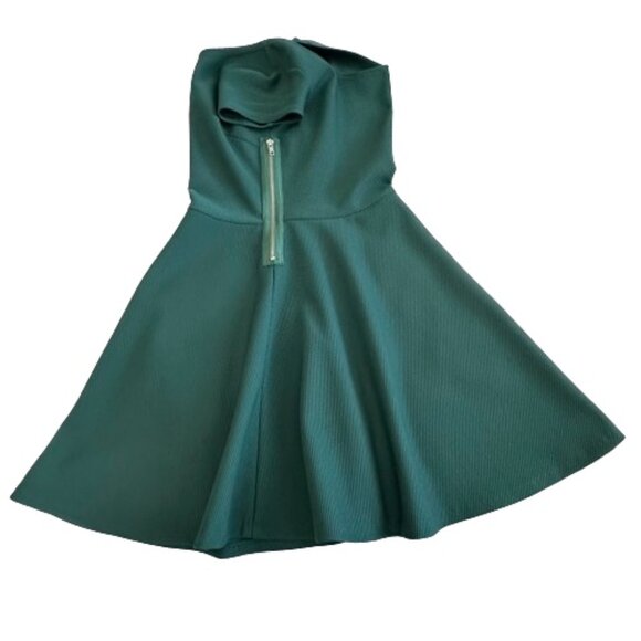 love...ady Women's Small Green Mini Fit & Flare With Short Cup Sleeves Dress - Picture 6 of 15